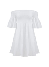 Dresses Apoella Arianna Smocked Bell Sleeve Mini Dress White Apoella