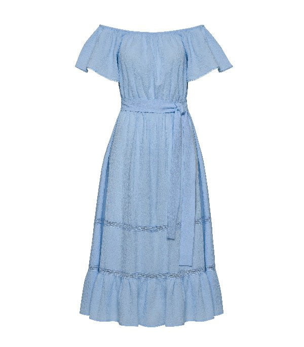 Dresses Apoella Christianna Off Shoulder Long Dress Sky Apoella