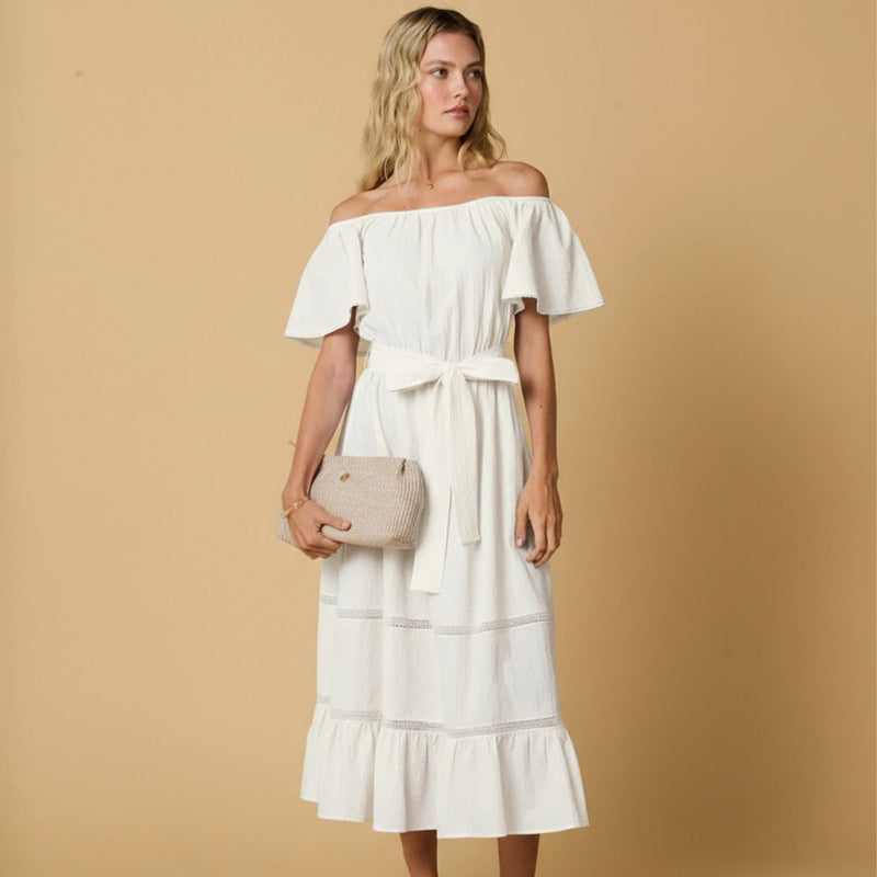 Dresses Apoella Christianna Off Shoulder Long Dress White Apoella