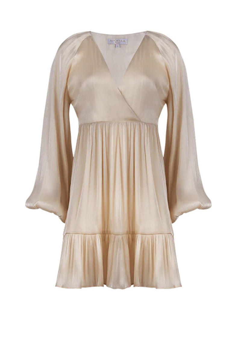 Dresses Apoella Christina Long Sleeve Mini Tiered Dress Apoella