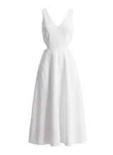 Dresses APOELLA Evy Cut Out Linen Long Dress White Apoella