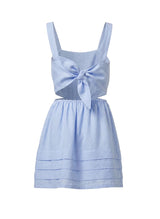 Dresses APOELLA Klelia Cut Out Linen Mini Dress Sky Apoella
