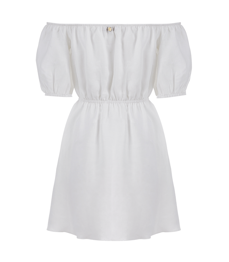 Dresses Apoella Leto Linen Puff Sleeve Short Dress Apoella