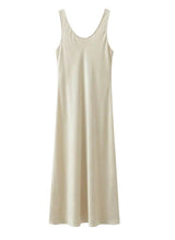 Dresses APOELLA Sara Round Neck Long Dress White Apoella