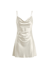 Dresses APOELLA Silia Cowl Neck Mini Dress White Apoella