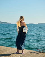Dresses APOELLA Tatiana Bandeau Long Dress Navy Apoella
