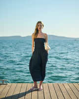Dresses APOELLA Tatiana Bandeau Long Dress Navy Apoella