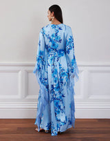 Dresses Borgo De Nor Esmeralda Caftan Cherry Blossom Blue 12UK / Blossom Blue Apoella