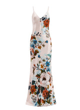 Dresses Borgo De Nor Olive Crepe Satin Dress Magical Blossom Pink Apoella