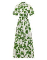 Dresses Borgo De Nor Posie Broderie Anglaise Long Dress Antigua Green 12UK / Green Apoella
