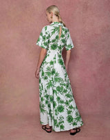 Dresses Borgo De Nor Posie Broderie Anglaise Long Dress Antigua Green 12UK / Green Apoella