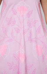 Dresses Juliet Dunn V-Neck Midi Dress W.Bellflower Block Print Pale Pink Apoella