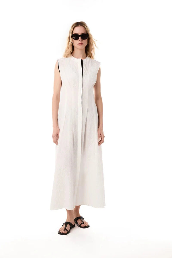 Dresses Kiohne Arche Crew Neck Dress Off White Apoella