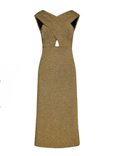 Dresses Kiohne Coral Cross Body Dress Gold Apoella