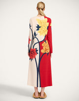 Dresses La DoubleJ Long Sleeve Swing Caftan Red S / Red Apoella