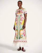 Dresses La DoubleJ Swing Feathers Long Dress Green S / Green Apoella