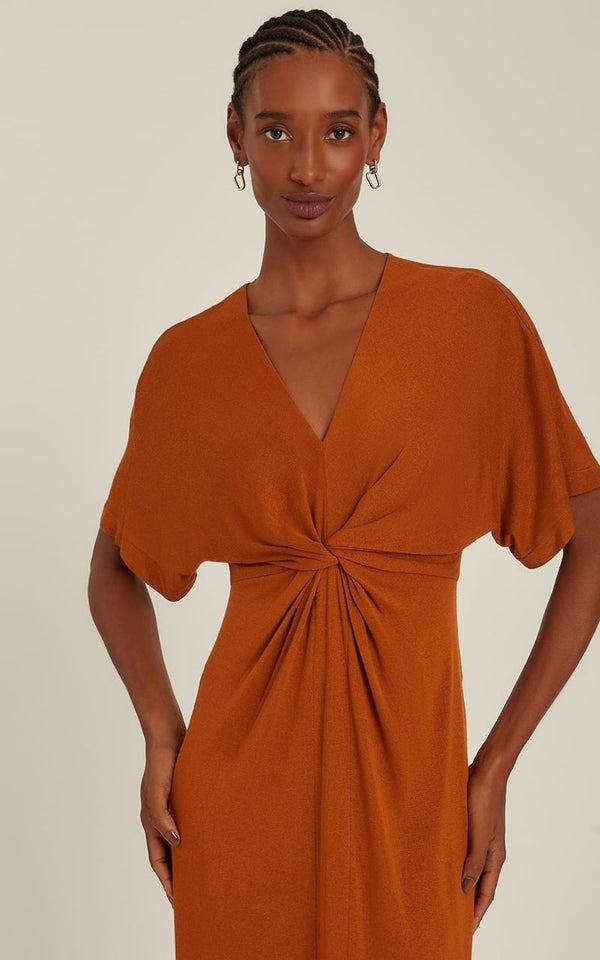 Dresses Lenny Niemeyer V Neck Dress Midi Hazelnut Apoella