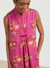 Dresses Lisa Corti Eve Cotton Dress Fuxia Apoella
