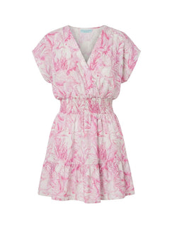 Dresses Marie Raxevsky Cotton Short Wrap Dress Dress Thalassa Pink Apoella