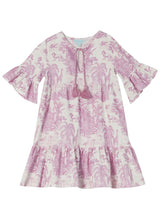 Dresses Marie Raxevsky Linen Wide Tunic Jungle Lilac S / Pink Apoella