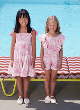 Dresses Marie Raxevsky Tie Shoulder Dress Thalassa Pink Apoella