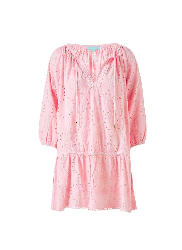 Dresses Melissa Odabash Ashley Embroidered Short Dress S / Rose Apoella