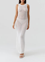Dresses Melissa Odabash Callie Knit Long Dress White Apoella