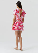 Dresses Melissa Odabash Jess V Neck Tiered Short Dress Ornate Apoella
