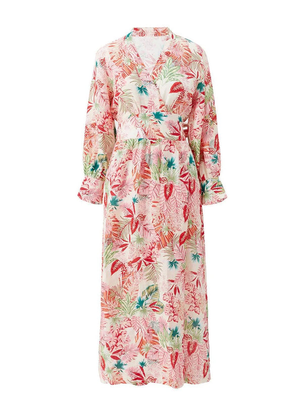 Dresses Melissa Odabash Melina Wrap Long Dress Hawaiian Apoella