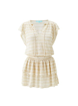 Dresses Melissa Odabash Remi V Neck Short Dress Gold Apoella