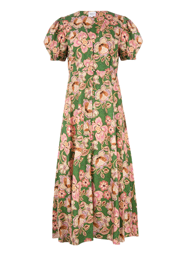 Dresses Misa Los Angeles Betty Balloon Sleeve Long Dress Kelly Blossoms Apoella