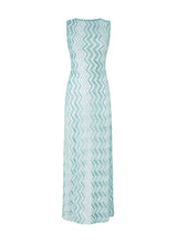 Dresses Missoni Long Mesh Dress with Zigzag Pattern, Sequins, and Cut-out Detail 44 / Aqua Apoella