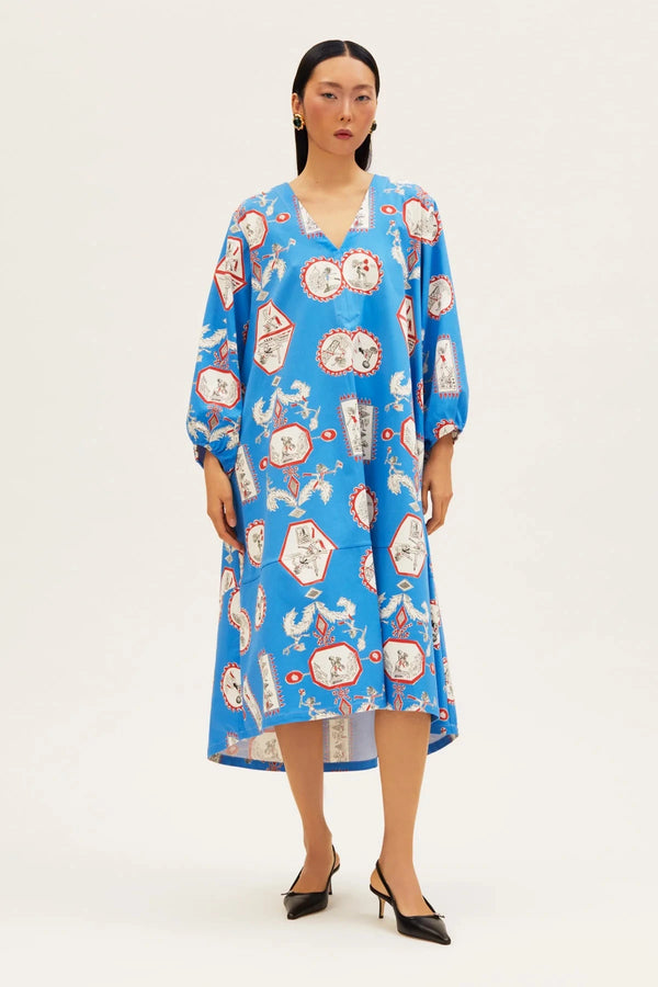 Dresses RIANNA + NINA Tependris Swing Dress Mila Olympic Blue O/S / Olympic Blue Apoella