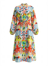 Dresses RIANNA + NINA Tropica Fruta Robe Manteau Elena Tucan Sky S/M / Tucan Sky Apoella