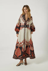 Dresses Scarlett Poppies Florista Long Dress Burnt Orange Apoella