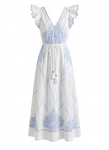 Dresses Scarlett Poppies Vittorio Dress White/Light Blue Apoella