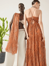 Dresses Scarlett Poppies Waheeda Dress Burnt Orange S / Burnt Orange Apoella