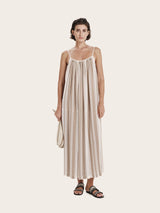 Dresses Zeus+Dione Helene Long Dress Ivory/Tan 38 / Tan Apoella