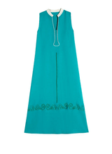 Dresses Zeus n Dione Eretria Halter Linen Dress Petrol Apoella