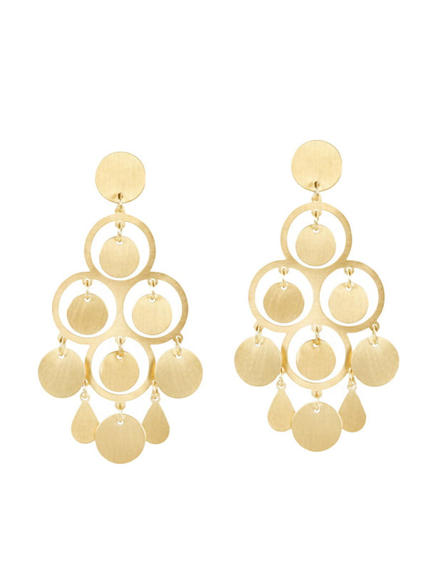 Earrings Antonia Karra Angelina Chandelier Earrings Gold Plated O/S / Gold Apoella