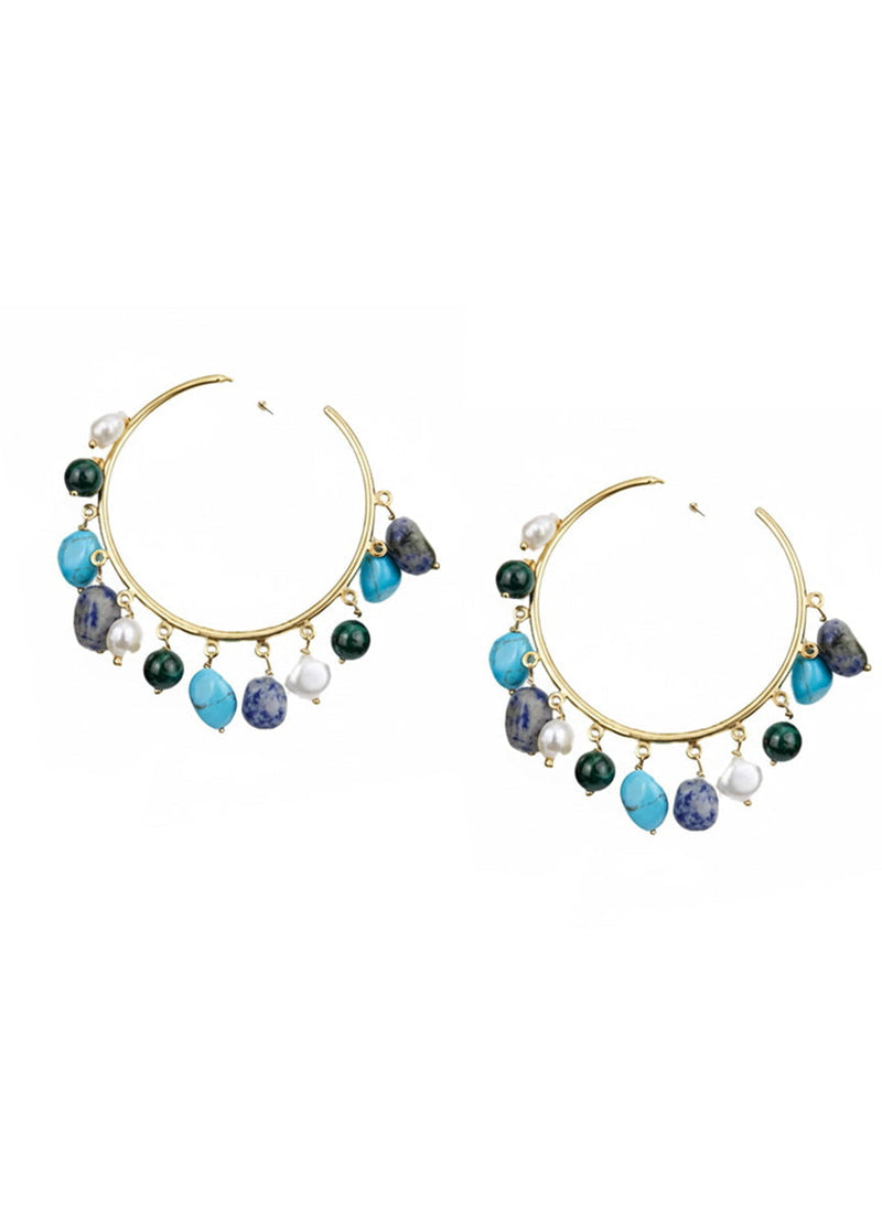 Earrings Antonia Karra Sea Dream Hoop Earrings Gold Plated O/S / Gold Apoella