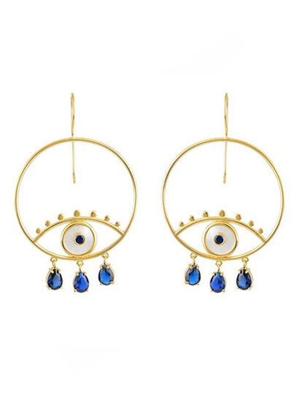 Earrings Marianna Lemos Boho Eyes Blue Earrings O/S Apoella