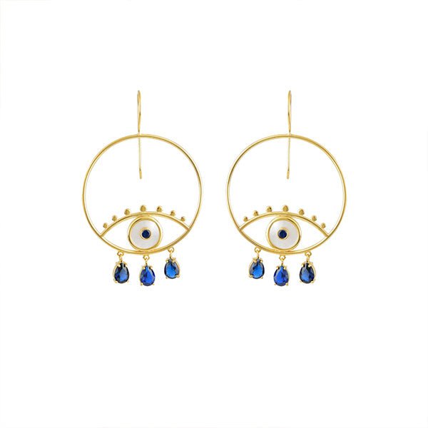 Earrings Marianna Lemos Boho Eyes Blue Earrings O/S Apoella