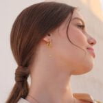 Earrings Marianna Lemos Eliana Earrings Gold White O/S Apoella