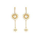 Earrings Marianna Lemos Eliana Earrings Gold White O/S Apoella