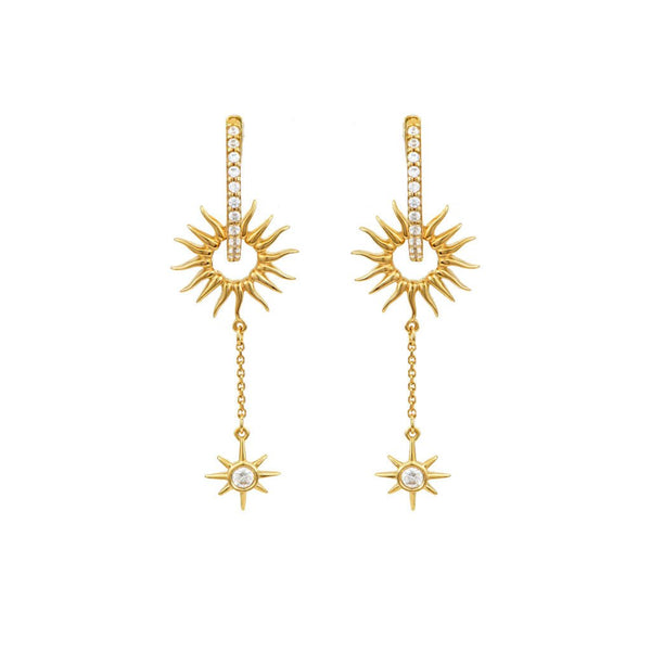 Earrings Marianna Lemos Eliana Earrings Gold White O/S Apoella