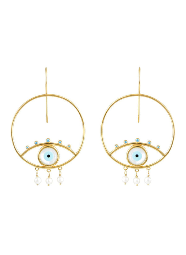 Earrings Marianna Lemos Pearly Eyes Earrings O/S Apoella
