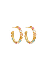 Earrings Sylvia Toledano Candies Hoops Earrings Gold/Multi Summer O/S Apoella