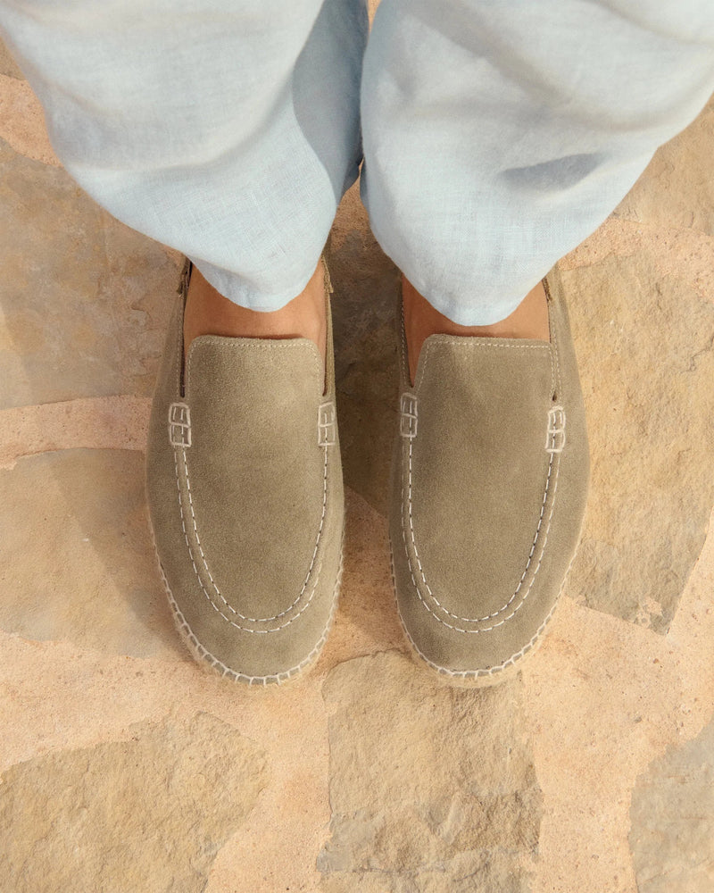 Espadrilles Manebi Hamptons Traveler Loafers Suede Espadrilles Forest Apoella