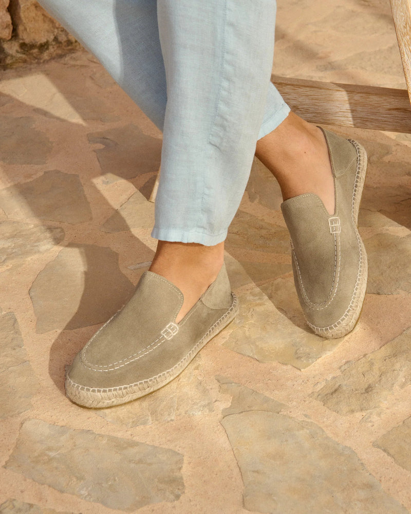 Espadrilles Manebi Hamptons Traveler Loafers Suede Espadrilles Forest Apoella